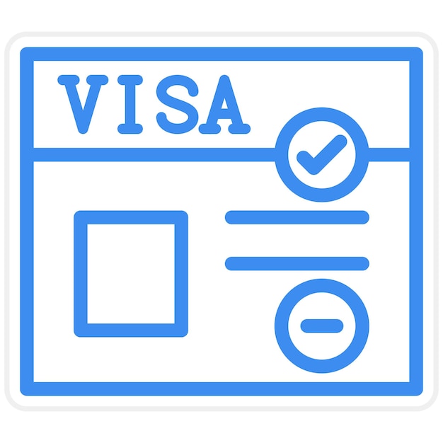 Diseño vectorial Estilo del icono de Visa