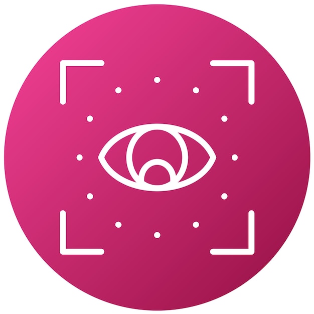 Diseño vectorial Estilo de icono de visión de bienestar