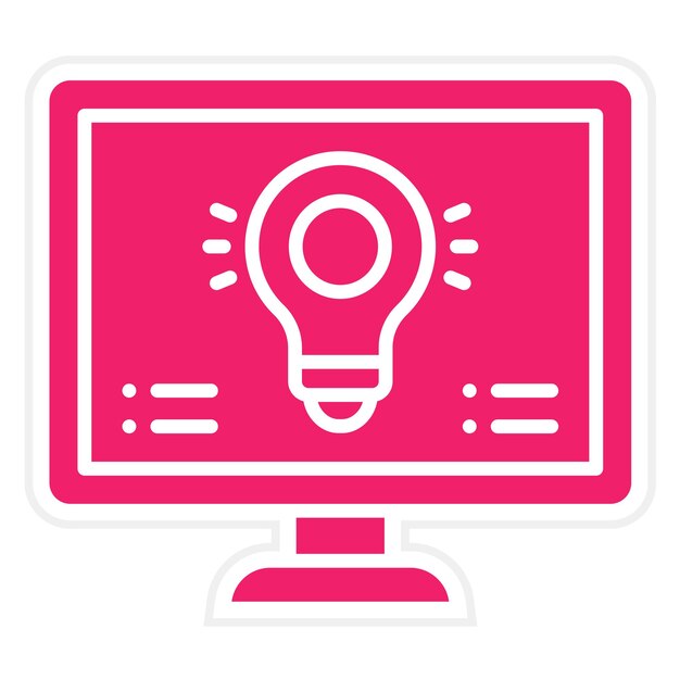Diseño vectorial Estilo de icono de visión por computadora