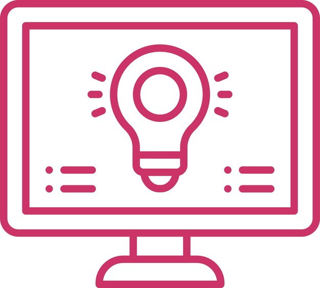Diseño vectorial Estilo de icono de visión por computadora
