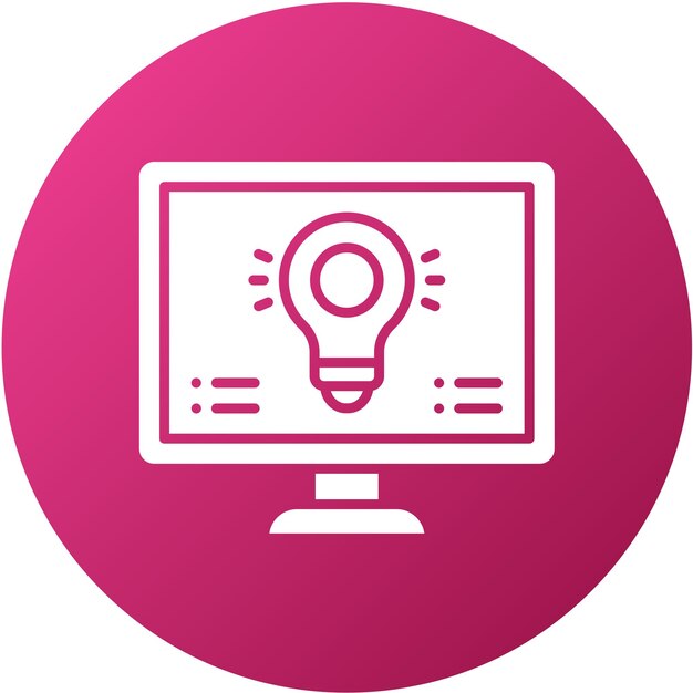 Diseño vectorial Estilo de icono de visión por computadora