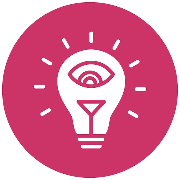 Diseño vectorial Estilo de icono visionario