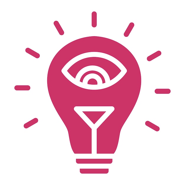 Diseño vectorial Estilo de icono visionario