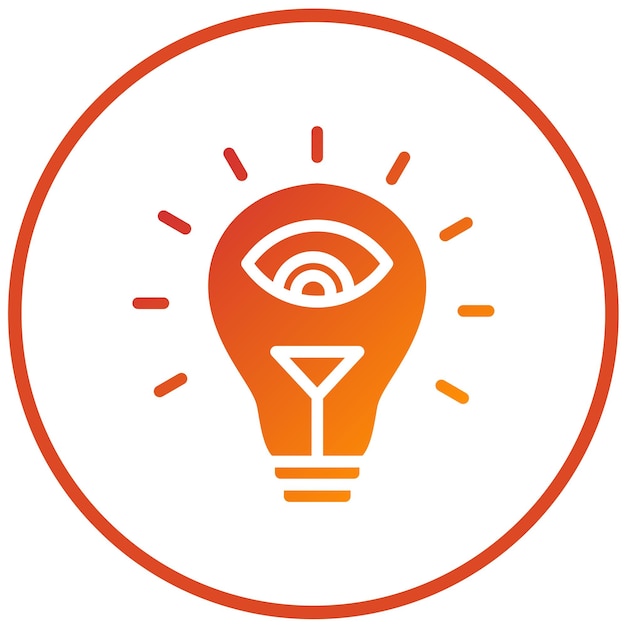Diseño vectorial Estilo de icono visionario