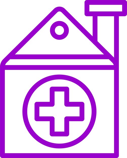 Diseño vectorial Estilo de icono de visita al hogar