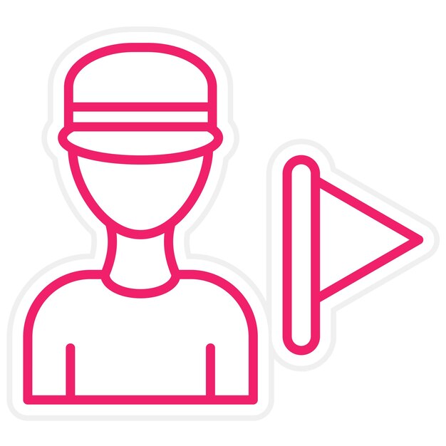 Diseño vectorial de estilo de icono de visita guiada