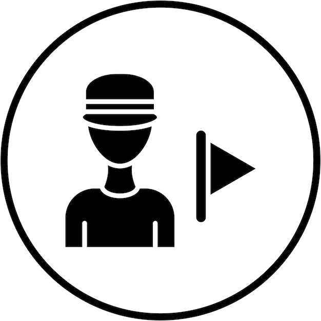 Diseño vectorial de estilo de icono de visita guiada