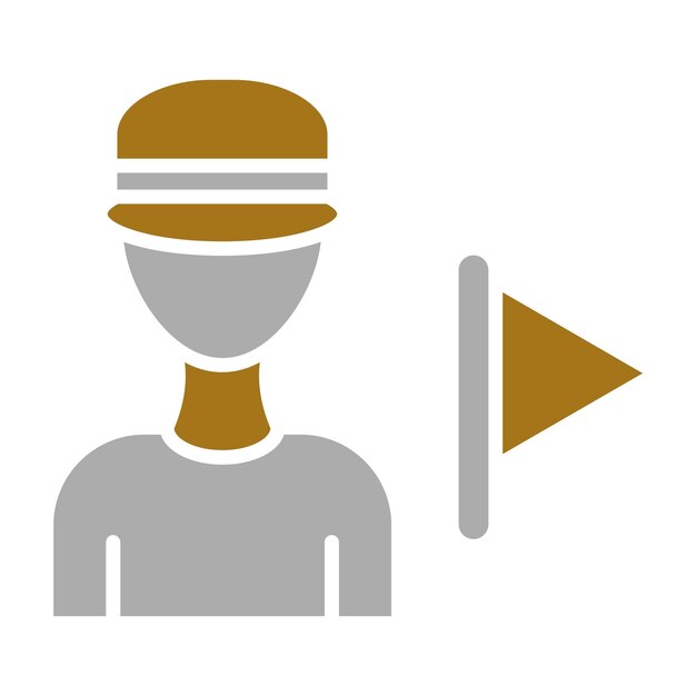 Diseño vectorial de estilo de icono de visita guiada