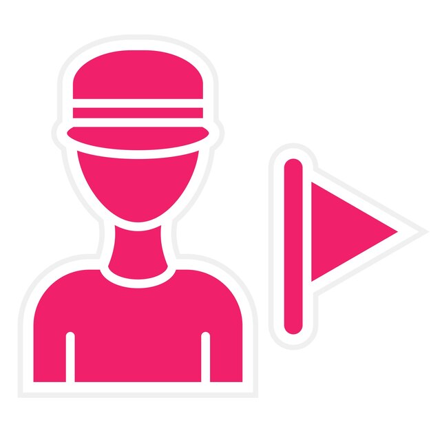 Diseño vectorial de estilo de icono de visita guiada