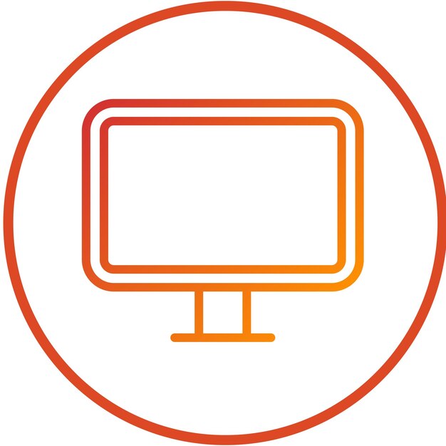 Diseño vectorial Estilo del icono de visualización