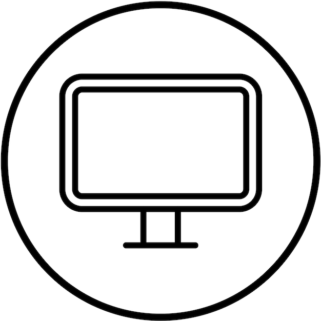 Diseño vectorial Estilo del icono de visualización
