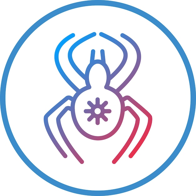 Diseño vectorial Estilo de icono de viuda