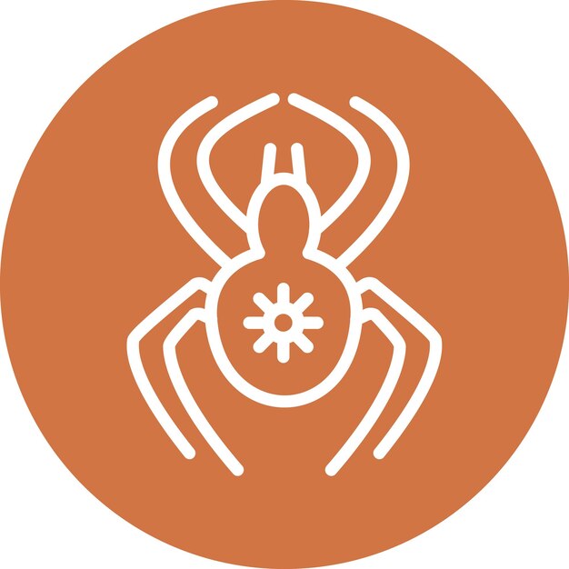 Diseño vectorial Estilo de icono de viuda