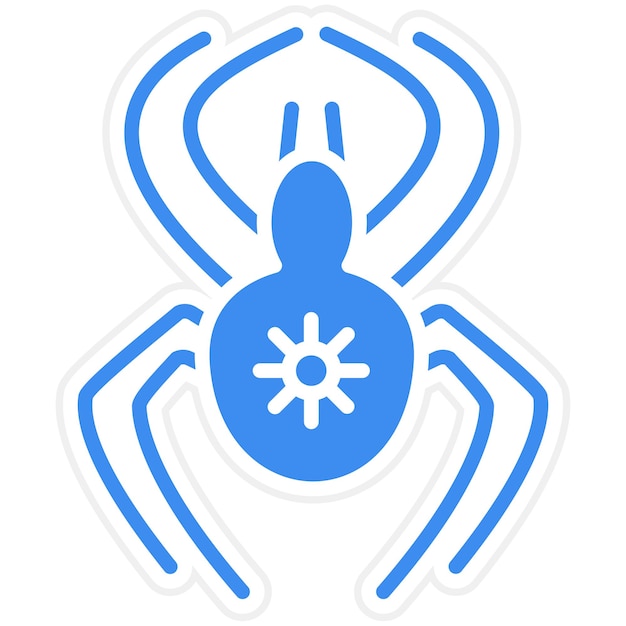 Diseño vectorial Estilo de icono de viuda