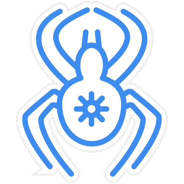 Diseño vectorial Estilo de icono de viuda
