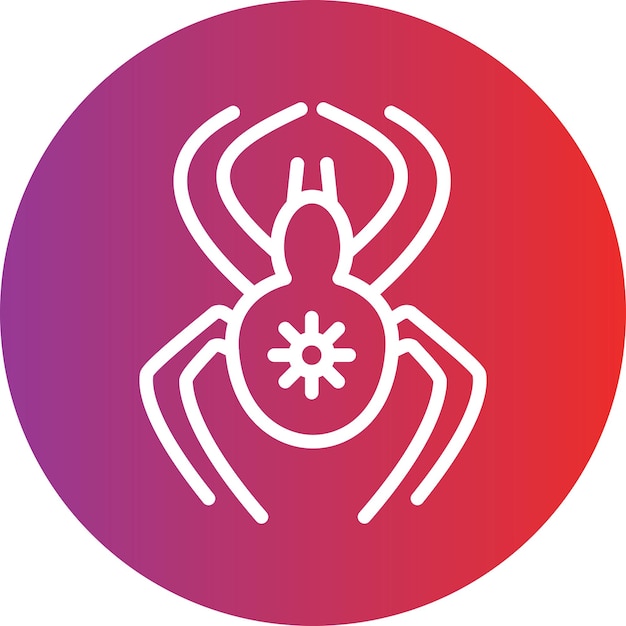 Diseño vectorial Estilo de icono de viuda