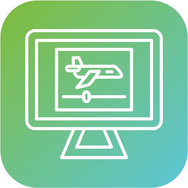 Diseño vectorial de estilo de icono de vlog de viaje