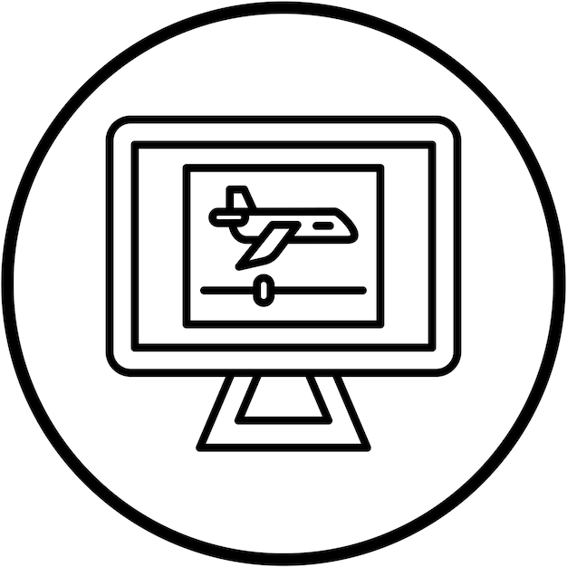 Diseño vectorial de estilo de icono de vlog de viaje