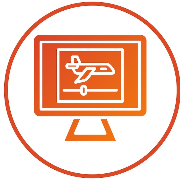 Diseño vectorial de estilo de icono de vlog de viaje
