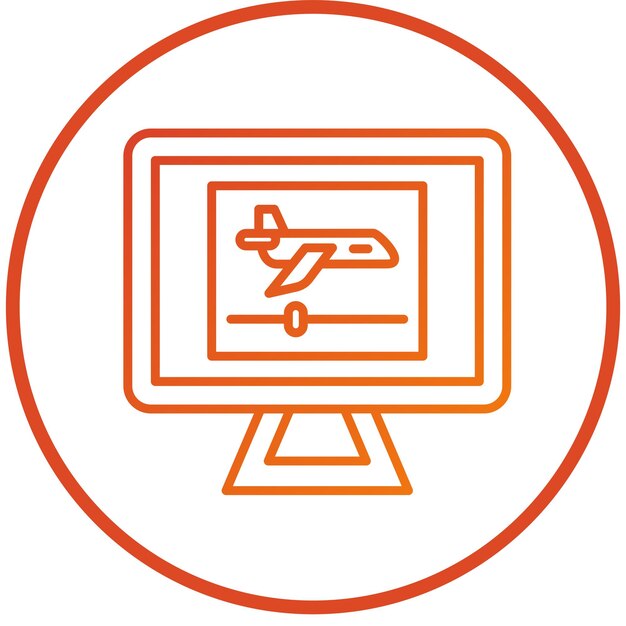 Diseño vectorial de estilo de icono de vlog de viaje