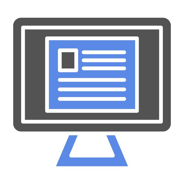 Diseño vectorial Estilo del icono del vlog
