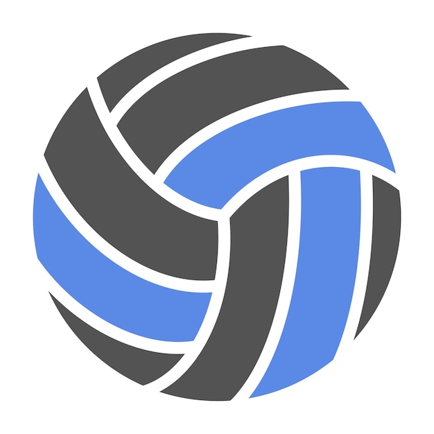 Diseño vectorial de estilo de icono de voleibol de playa
