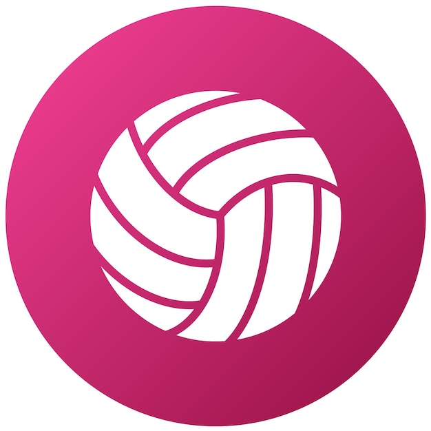 Diseño vectorial de estilo de icono de voleibol de playa