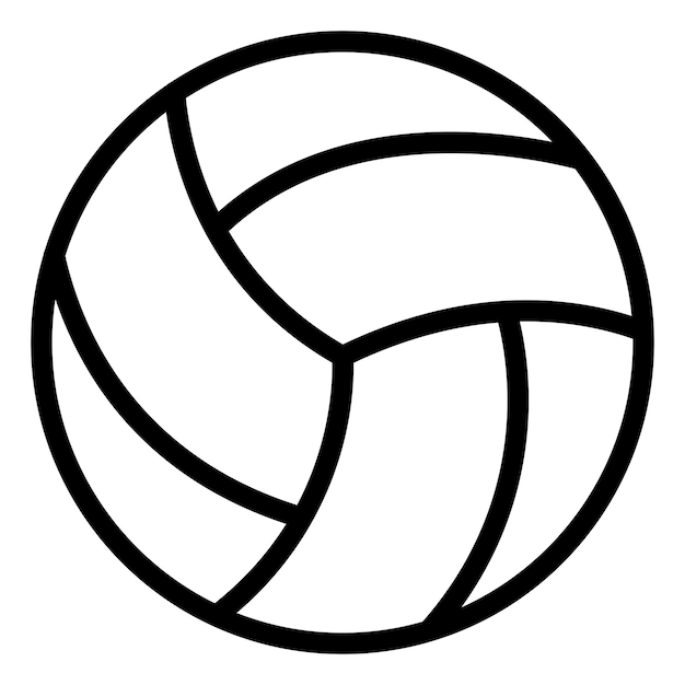 Diseño vectorial de estilo de icono de voleibol