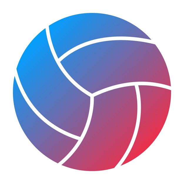 Diseño vectorial de estilo de icono de voleibol