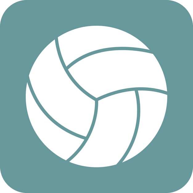 Diseño vectorial de estilo de icono de voleibol