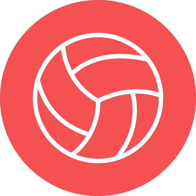 Diseño vectorial de estilo de icono de voleibol