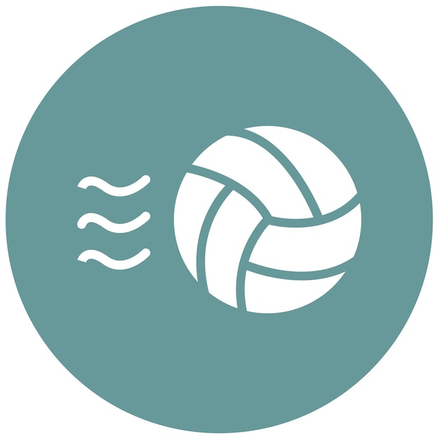 Diseño vectorial de estilo de icono de voleibol