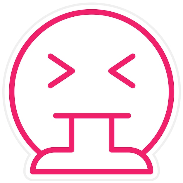 Diseño vectorial Estilo del icono de vomito