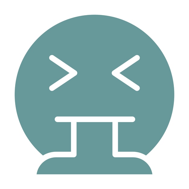 Diseño vectorial Estilo del icono de vomito