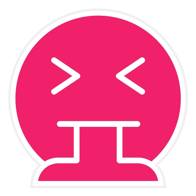 Diseño vectorial Estilo del icono de vomito