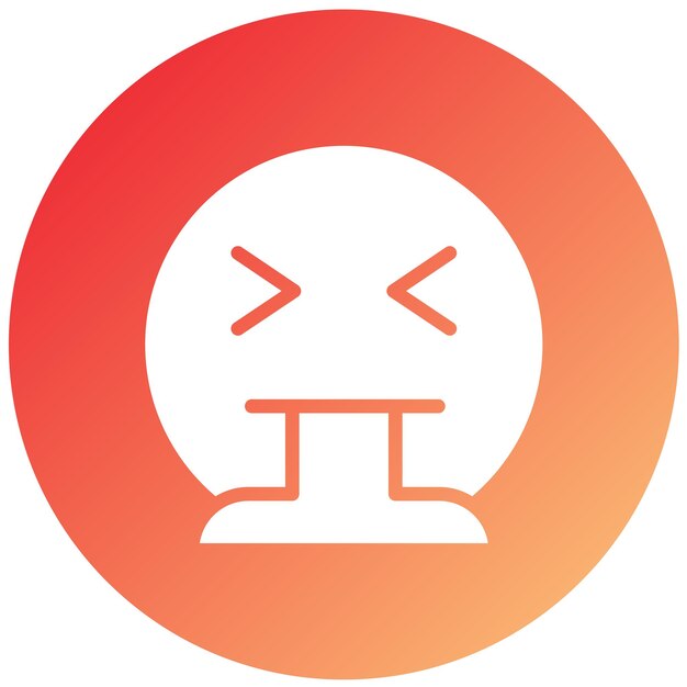 Diseño vectorial Estilo del icono de vomito