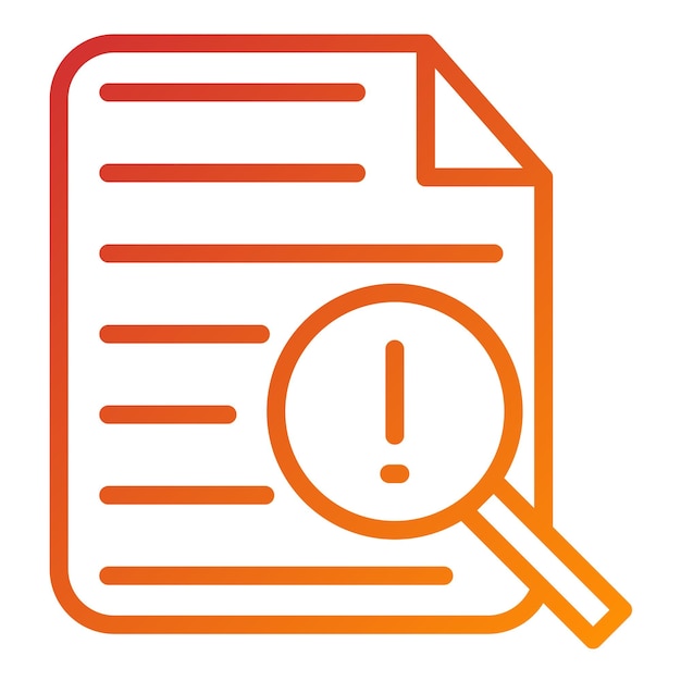 Diseño vectorial Estilo de icono vulnerable