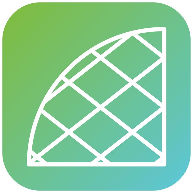 Diseño vectorial del estilo del icono de Waffle Whirl