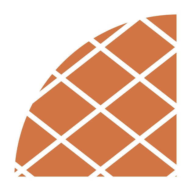 Diseño vectorial del estilo del icono de Waffle Whirl