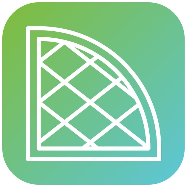 Diseño vectorial del estilo del icono del waffle