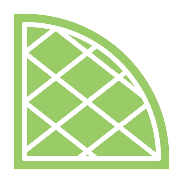 Diseño vectorial del estilo del icono del waffle