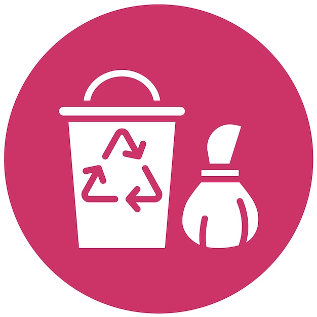 Diseño vectorial Estilo del icono de WasteWhisperer