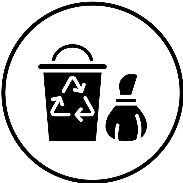 Diseño vectorial Estilo del icono de WasteWhisperer