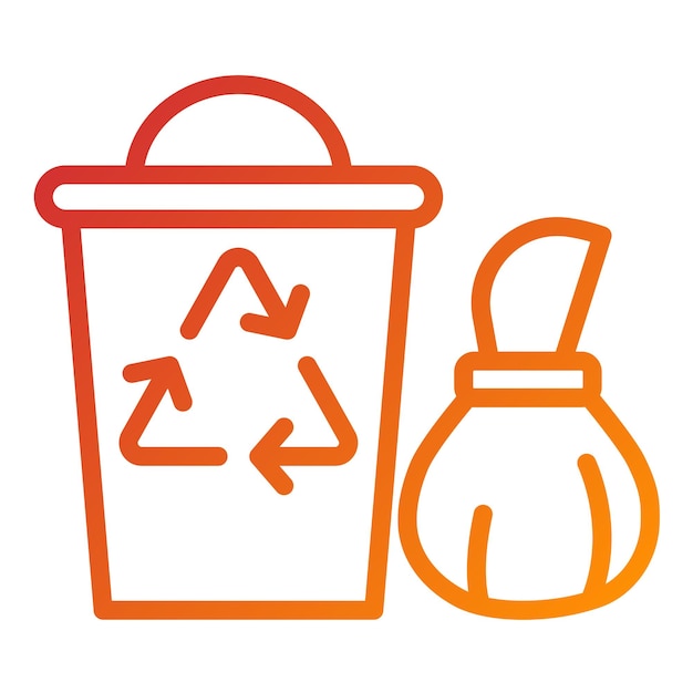 Diseño vectorial Estilo del icono de WasteWhisperer
