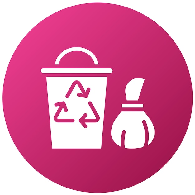 Diseño vectorial Estilo del icono de WasteWhisperer