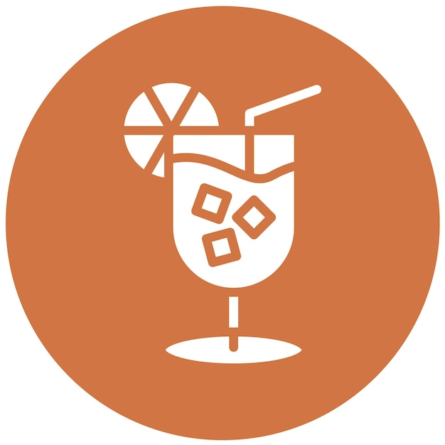 Diseño vectorial del estilo del icono Whiskey Sour