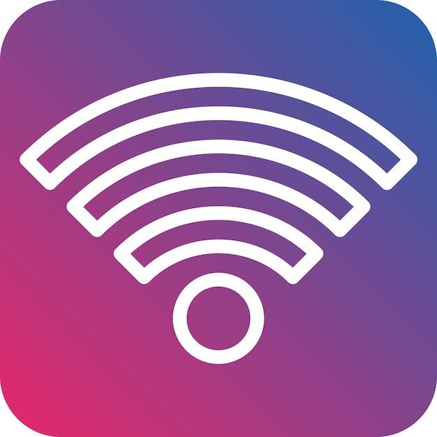 Diseño vectorial del estilo del icono Wi-Fi