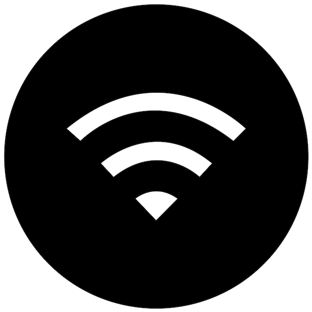 Diseño vectorial del estilo del icono Wi-Fi
