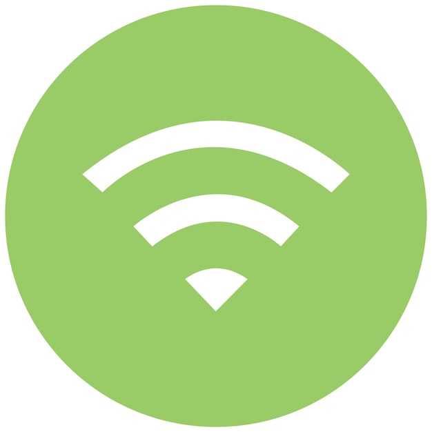 Diseño vectorial del estilo del icono Wi-Fi