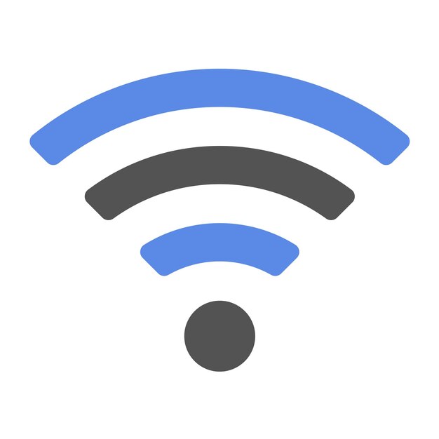 Vector diseño vectorial del estilo del icono wi-fi